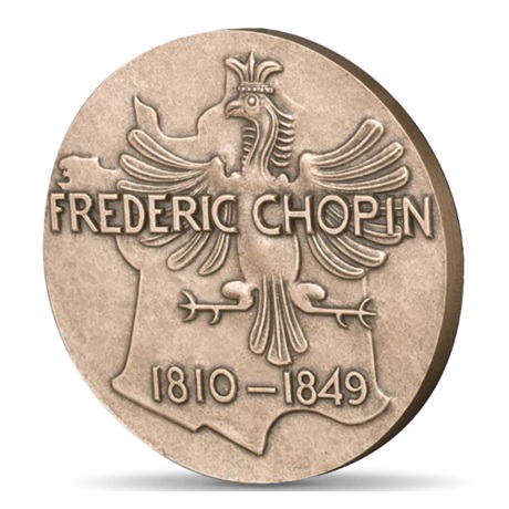 (FMED.Méd.MdP.CuSn.100100355700P0) Médaille bronze - Frédéric Chopin Revers