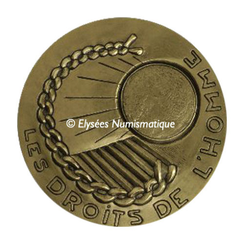 Médaille bronze - Les Droits de l'Homme - avers