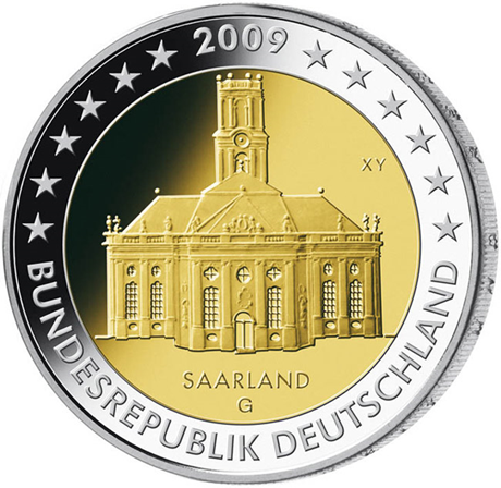 2 euro commémorative Allemagne 2009 G - Saarland