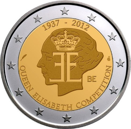 2 euro commémorative Belgique 2012 - Concours de la Reine Elisabeth