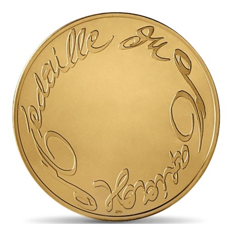 (FMED.Méd.MdP.CuZn.100112713100B0) Médaille bronze florentin - Mariage, par Christian Lacroix Revers
