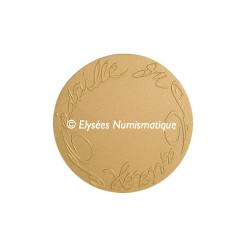 Médaille bronze florentin mat - Médaille du mariage (Grand module) - revers