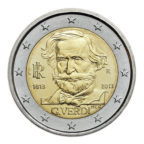 2 euro commémorative Italie 2013 - Verdi