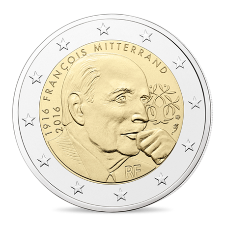 2 euro commémorative France 2016 BE - François Mitterrand