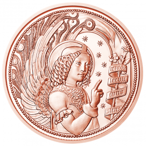 10 euro commemorative coin Austria 2017 - Gabriel, Revealing angel Reverse (zoom)