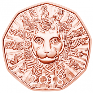 5 euro Autriche 2018 - La force du lion Revers (zoom)