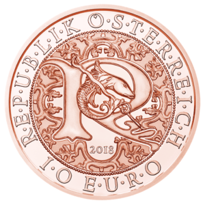 10 euro commemorative coin Austria 2018 - Raphael, the Healing angel Obverse (zoom)