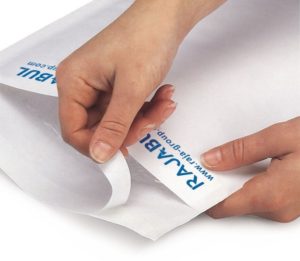 (MATRj.Parcels.Env.PMBL000C.100) White bubble envelopes RAJABUL Eco (adhesive tape) (zoom)
