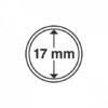 (MAT01.Rangindiv.Caps.345018) Capsules Leuchtturm ULTRA pour monnaies 17,00 mm