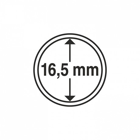 (MAT01.Rangindiv.Caps.331022) Capsules Leuchtturm pour monnaies 16,50 mm