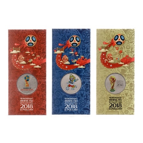 (LOT.W186.2500.2018.1.000000001) 25 Roubles Coupe du monde de football 2018 Revers