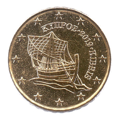 (EUR04.010.2019.0.spl.000000001) 10 cent Chypre 2019 - Bateau de Kyrenia Avers