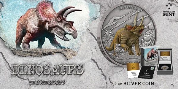 (W160.2.D.2020.30-00951) 2 Dollars Niue 2020 1 oz Antiqued silver - Triceratops (blog illustration) (zoom)