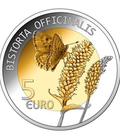 5 euro Luxembourg 2021 argent et or nordique BE - Lézard des