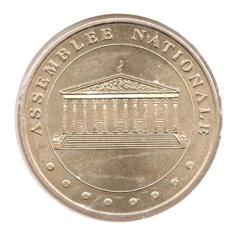 (MdP.tourism.token.2011.CuAlNi.-88.sup.000000001) Token - French National Assembly Obverse (zoom)