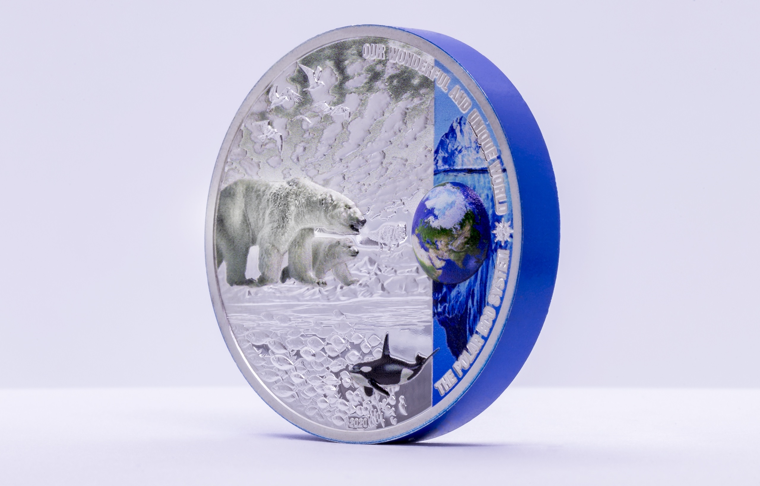 (W168.1.10.D.2020.3) Palau 10 $ Polar ecosystem 2020 - Proof silver (view on reverse) (zoom)