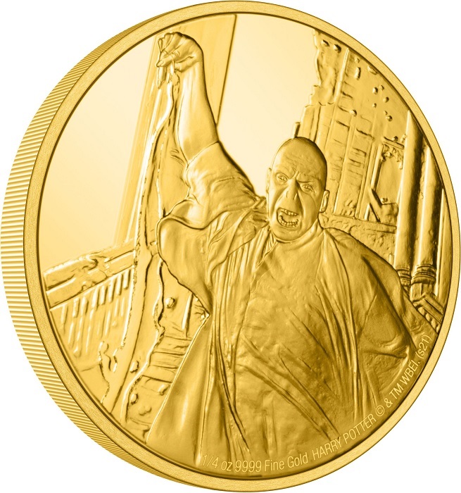 (W160.25.D.2021.30-01053) 25 Dollars Niue 2021 0.25 oz Proof gold - Lord Voldemort (edge) (zoom)