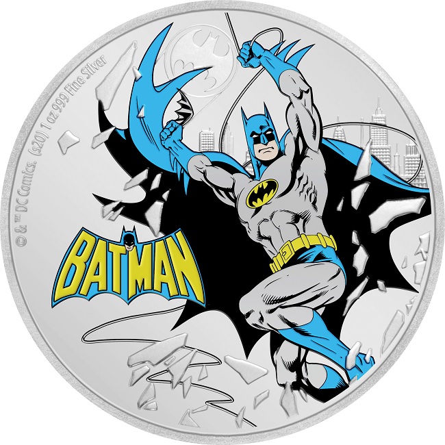 (W160.2.D.2020.30-00907) 2 Dollars Niue 2020 1 oz Proof silver - Batman Reverse (zoom)