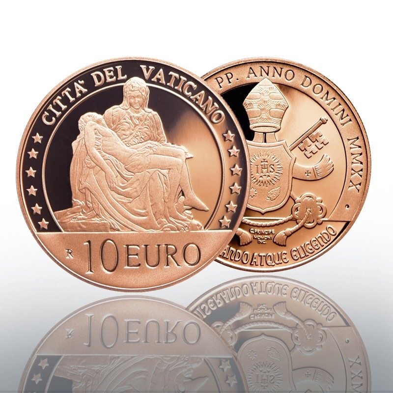 (EUR19.1000.2020.CN1558) 10 euro Vatican City 2020 Proof - Pietà (zoom)