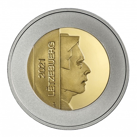 5 euro Luxembourg 2021 argent et or nordique BE - Lézard des souches -  Elysées Numismatique