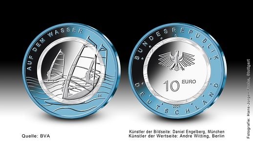 10 euro Germany 2021 D Proof - On water (blog illustration)