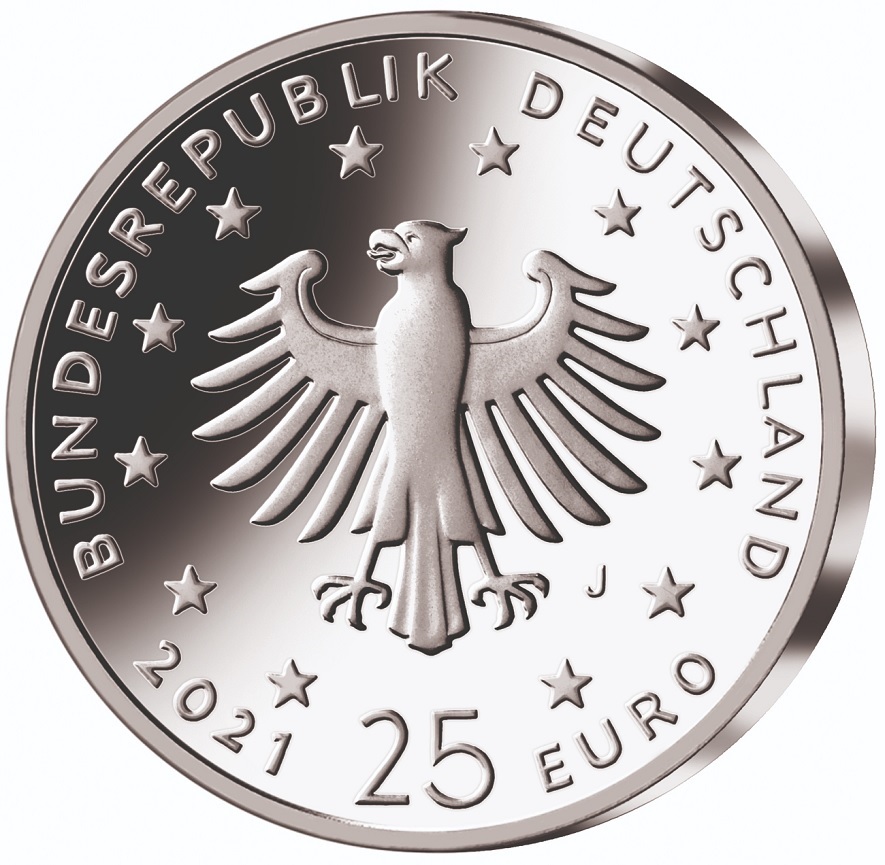 (EUR03.Proof.2021.912503S) 25 euro Germany 2021 J Proof silver - Birth of Christ Obverse (zoom)