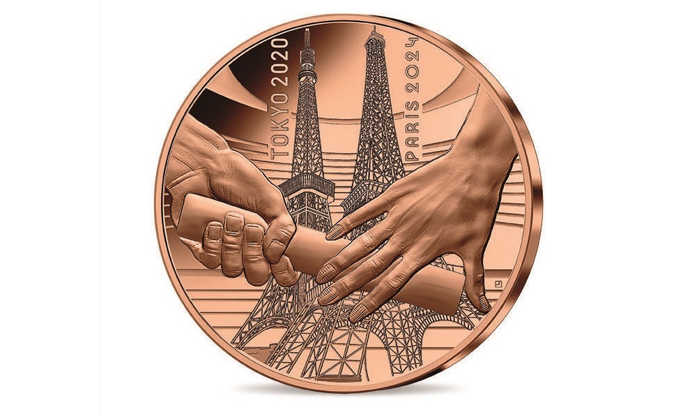 (EUR07.0.25.E.2021.10041355570000) Quart € France 2021 - Paris Olympics Obverse (zoom)