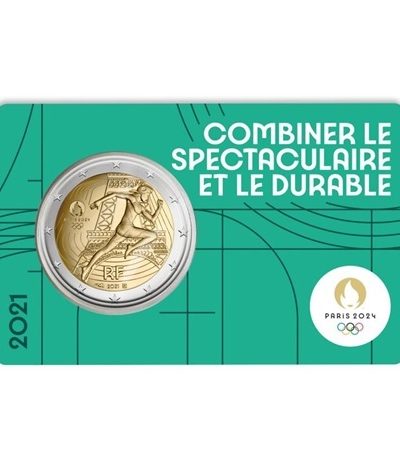 Jeux Olympiques de Paris 2024 - Le Drapeau - Monnaie de 250€ Or - BU -  Vague 1
