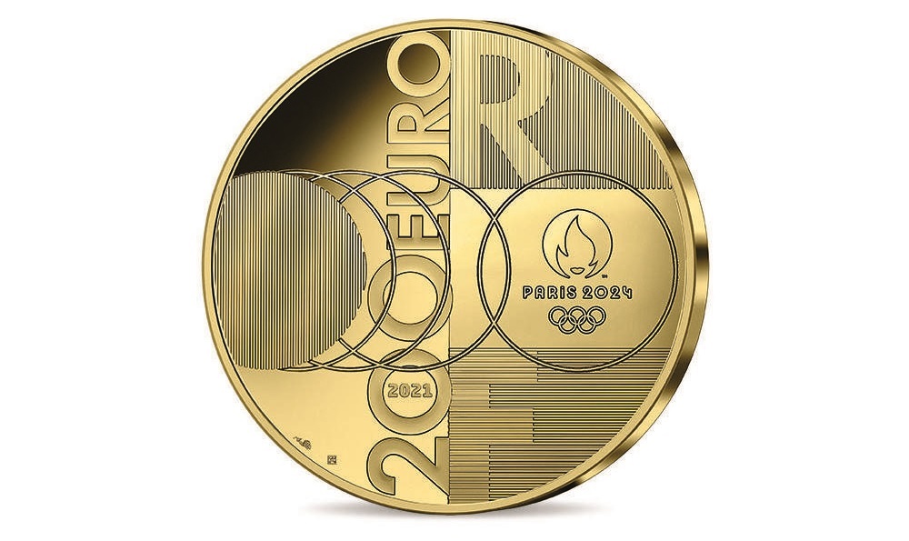 (EUR07.Proof.2021.10041355540000) 200 euro France 2021 Proof gold - Paris Olympics Reverse (zoom)