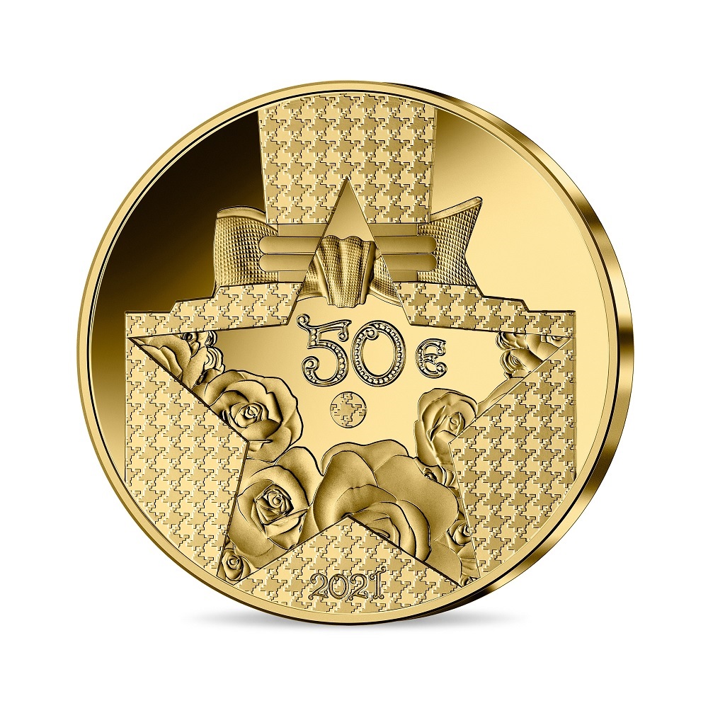 (EUR07.Proof.2021.10041360510000) 50 euro France 2021 Proof gold - Dior Reverse (zoom)