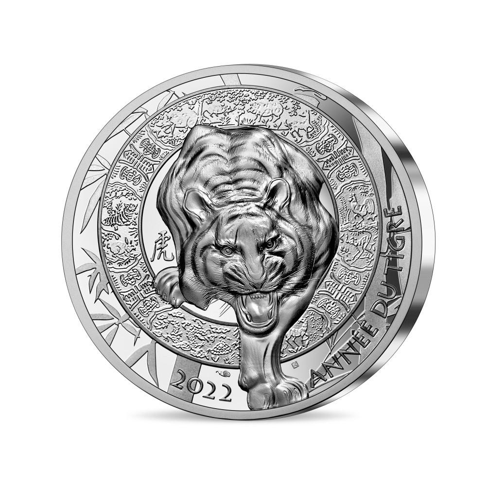(EUR07.Proof.2022.10041359540000) 10 euro France 2022 Proof silver - Year of the Tiger Obverse (zoom)