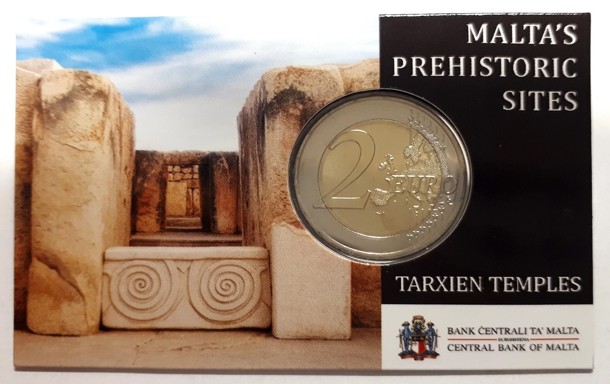 (EUR13.BU.2021.2.E.2) 2 euro Malta 2021 BU - Tarxien temples (coincard) (zoom)