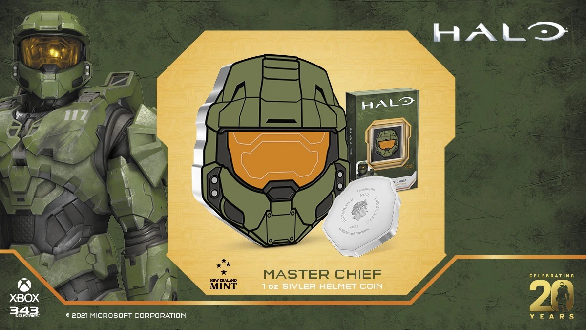 (W160.2.D.2021.30-01152) 2 $ Niue 2021 1 oz Proof Ag – Halo Master Chief Helmet (blog illustration) (zoom)
