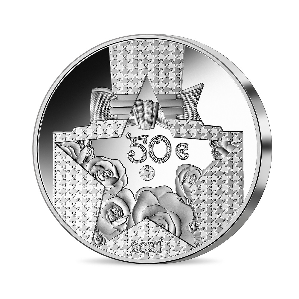 (EUR07.Proof.2021.10041360500000) 50 euro France 2021 Proof silver - Dior Reverse (zoom)