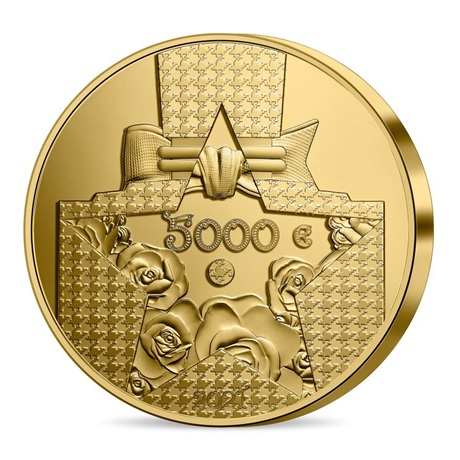 (EUR07.Proof.2021.10041360550000) 5000 euro France 2021 or BE - Dior Revers