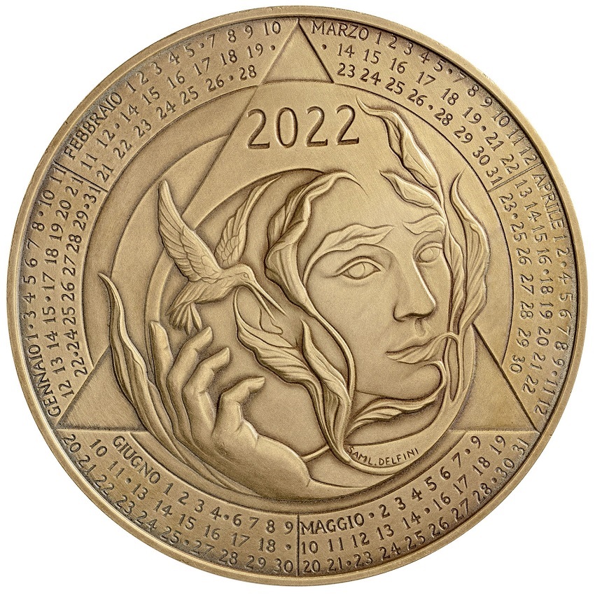 (MED10.Méd.IPZS.2022.48-2me10-v00202) Bronze medal - Calendar 2022 Obverse (zoom)