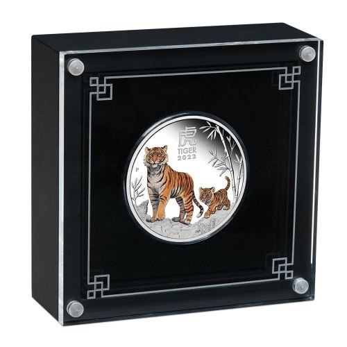 (W017.1.D.2022.3S2216DDAA) 1 $ Australia 2022 1 ounce Proof silver - Lunar Year of the Tiger (case) (zoom)