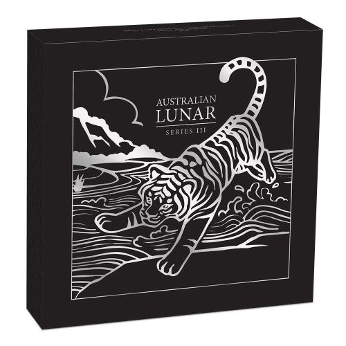 (W017.30.D.2022.3S2206ABAA) 30 Dollars Australia 2022 1 kg Ag - Lunar Year of the Tiger (box) (zoom)