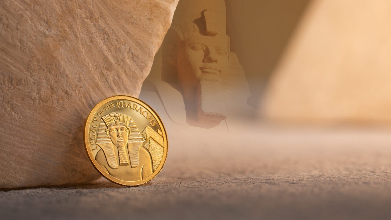 (W099.5.D.2022.29779) 5 Dollars Legacy of the Pharaohs 2022 - Proof gold (blog illustration) (zoom)