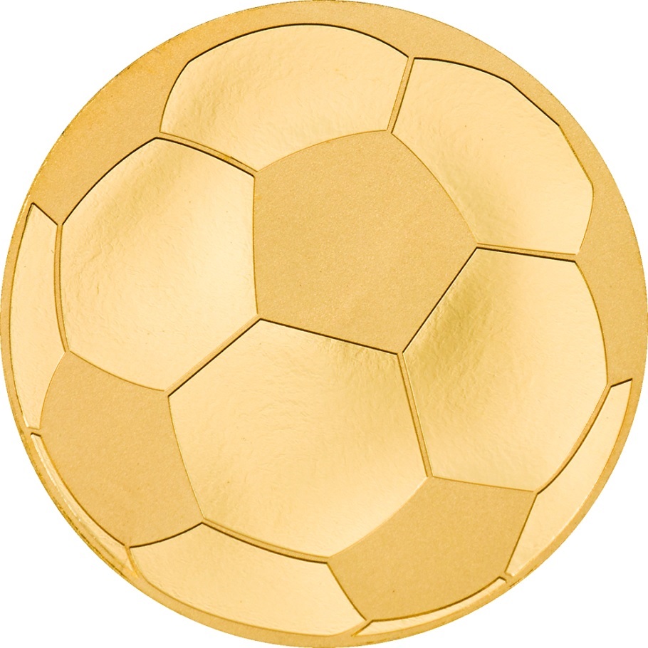 (W168.1.1.D.n.d._2021_.29953) 1 Dollar Football (2021) - Silk finish gold Reverse (zoom)