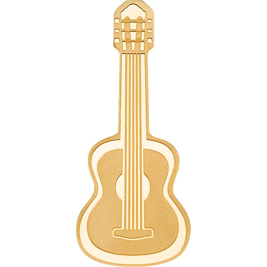 (W168.1.1.D.n.d._2021_.29955) 1 Dollar Guitar (2021) - Silk finish gold Reverse (zoom)
