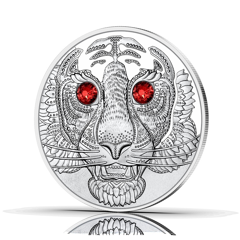 (EUR01.Proof.2022.25630) 20 € Austria 2022 Proof silver - The Power of the Tiger Reverse (zoom)