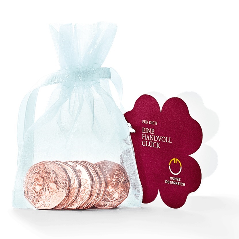 (EUR01.bag.26051) Bag 5 euro Austria - New Year coins (zoom)