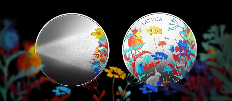 (EUR21.Proof.2021.5.E.3) 5 euro Latvia 2021 Proof silver - Miracle coin (blog illustration) (zoom)