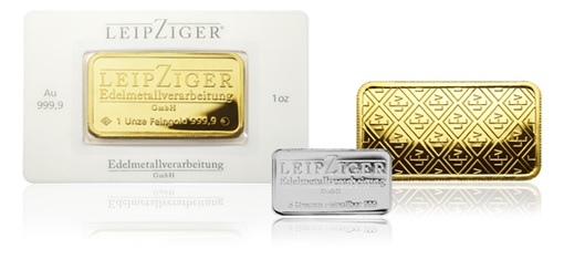 Leipziger Edelmetallverarbeitung (precious metal bars) (shop illustration) (zoom)