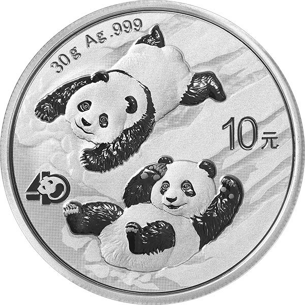 (W041.10.Y.2022.30.g.Ag.1) 10 元 China 2022 30 g Ag - Chinese Panda Reverse (zoom)
