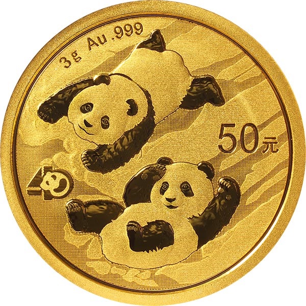 (W041.50.Y.2022.3.g.Au.1) 50 元 China 2022 3 g Au - Chinese Panda Reverse (zoom)