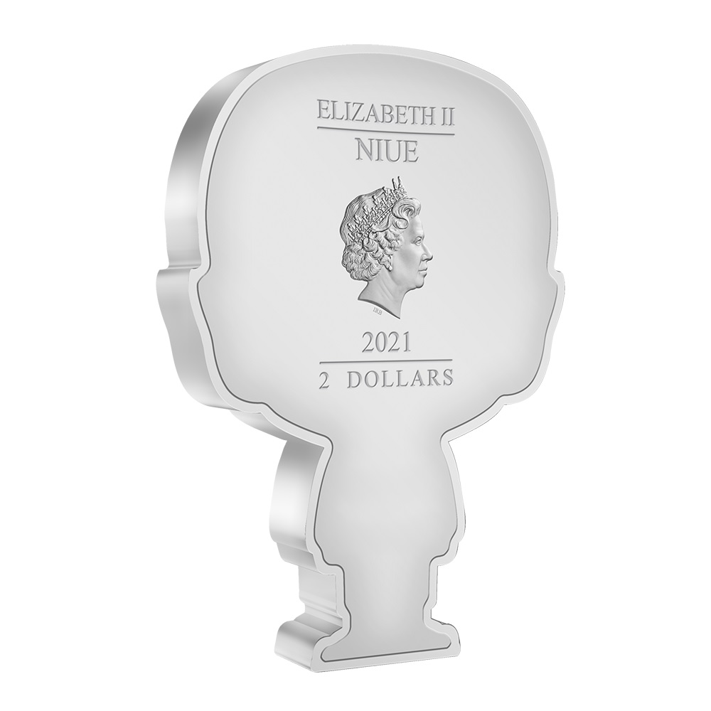 (W160.2.D.2021.30-01181) 2 Dollars Niue 2021 1 oz Proof silver - Chibi Commander Spock Obverse (zoom)