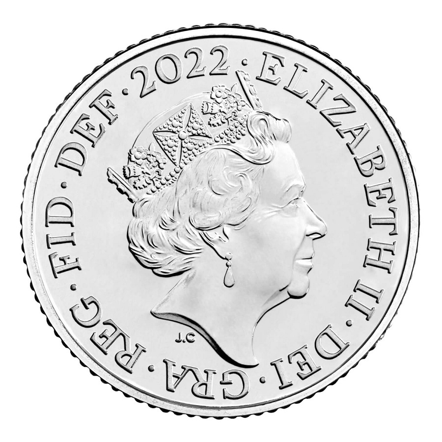 1(W185.BU.set.2022.DUW22) BU definitive coin set United Kingdom 2022 (10 Pence obverse) (zoom)