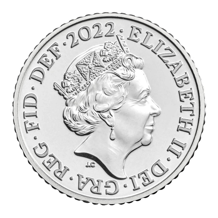 1(W185.BU.set.2022.DUW22) BU definitive coin set United Kingdom 2022 (5 Pence obverse) (zoom)